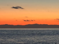 Solnedgang fra hotelstranden