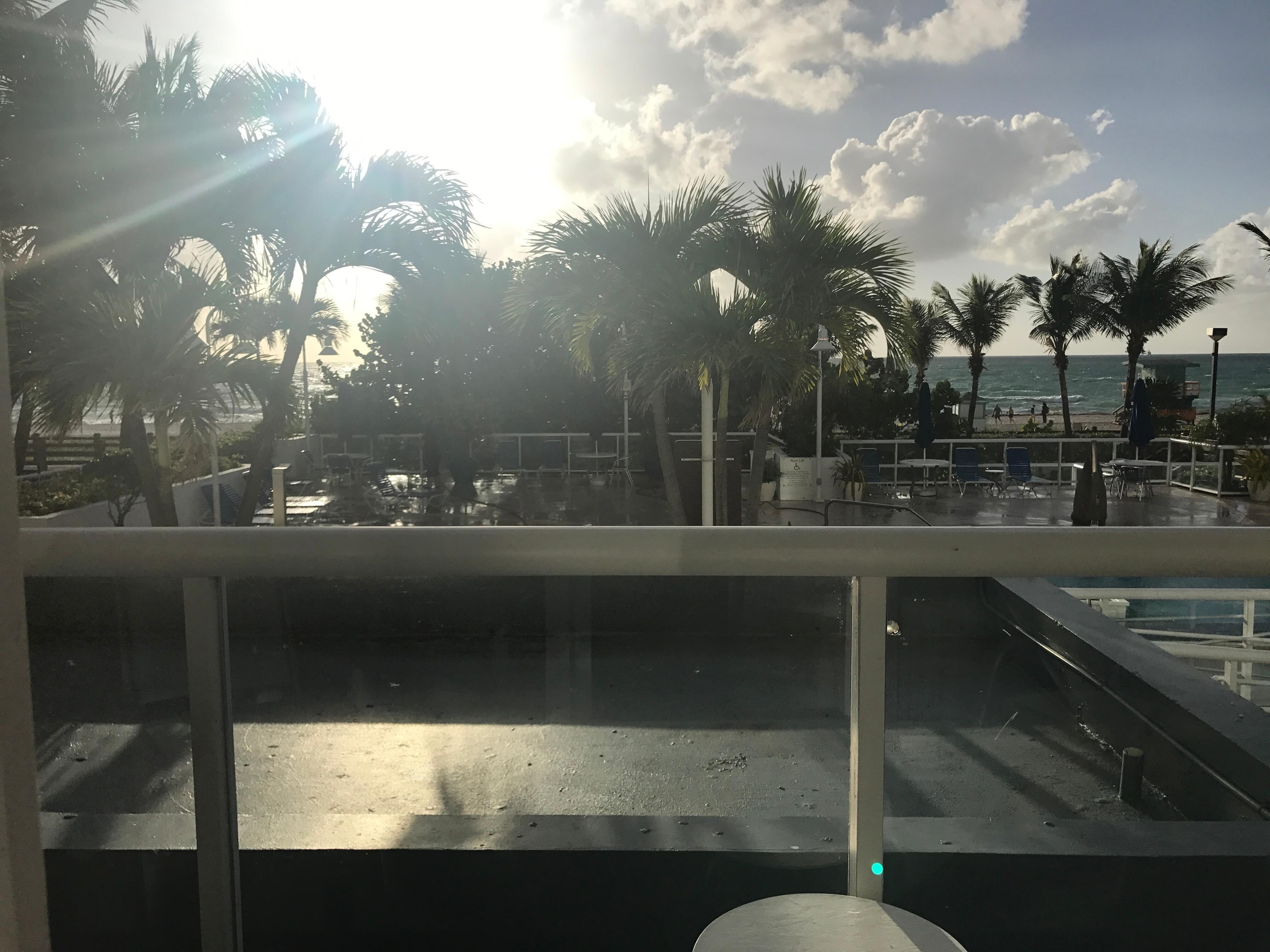 Horrible view for ocean front