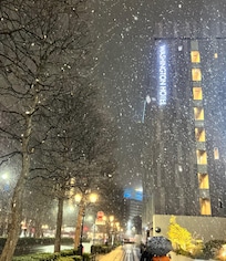 Walking towards Washington Hotel from Train Station/shopping area