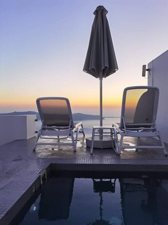 Sunset view from the jacuzzi 