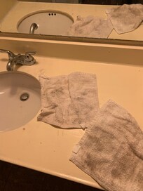 Their towels they handed us COVID-19