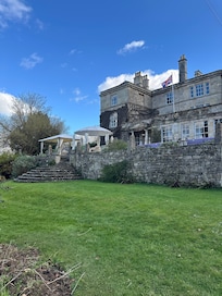 From the gardens looking back