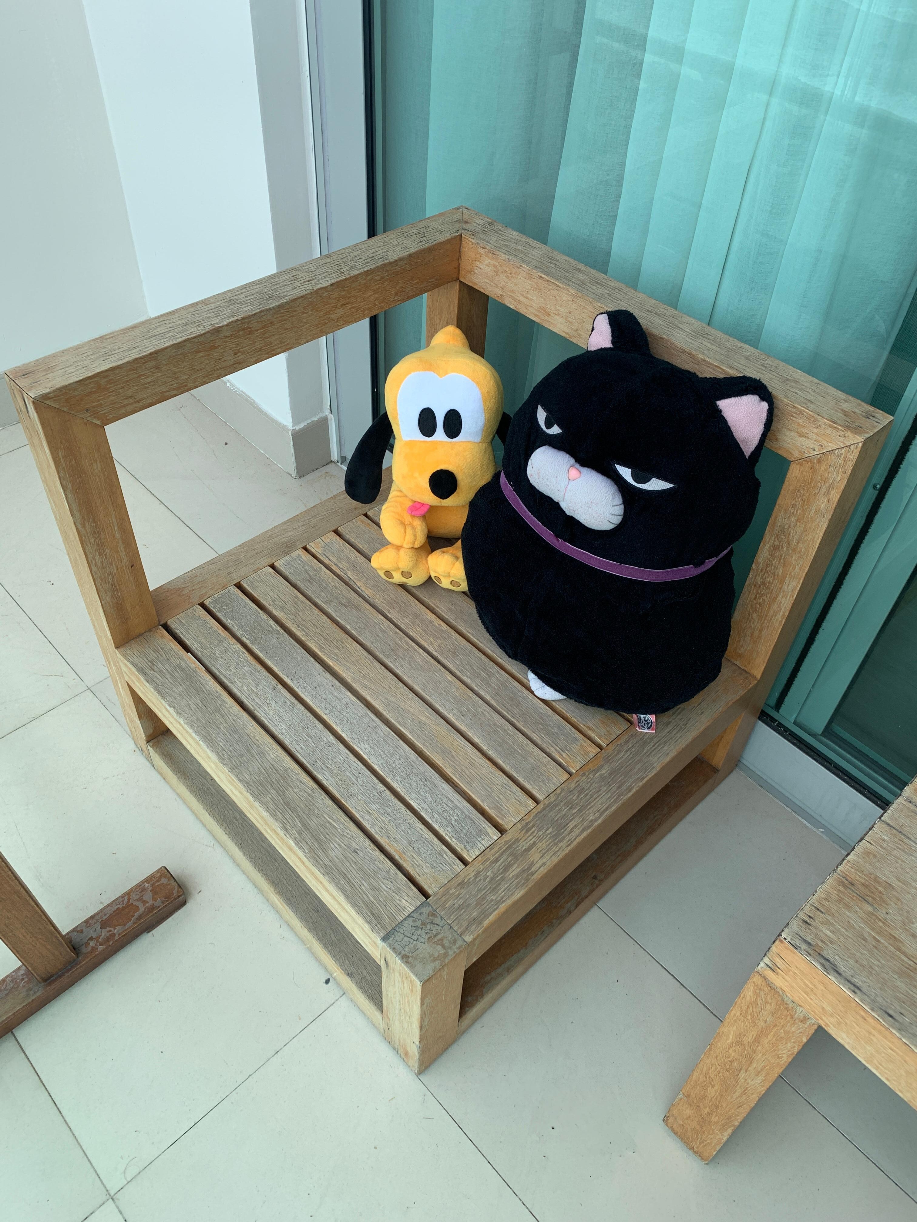 坐在露台，享受人生