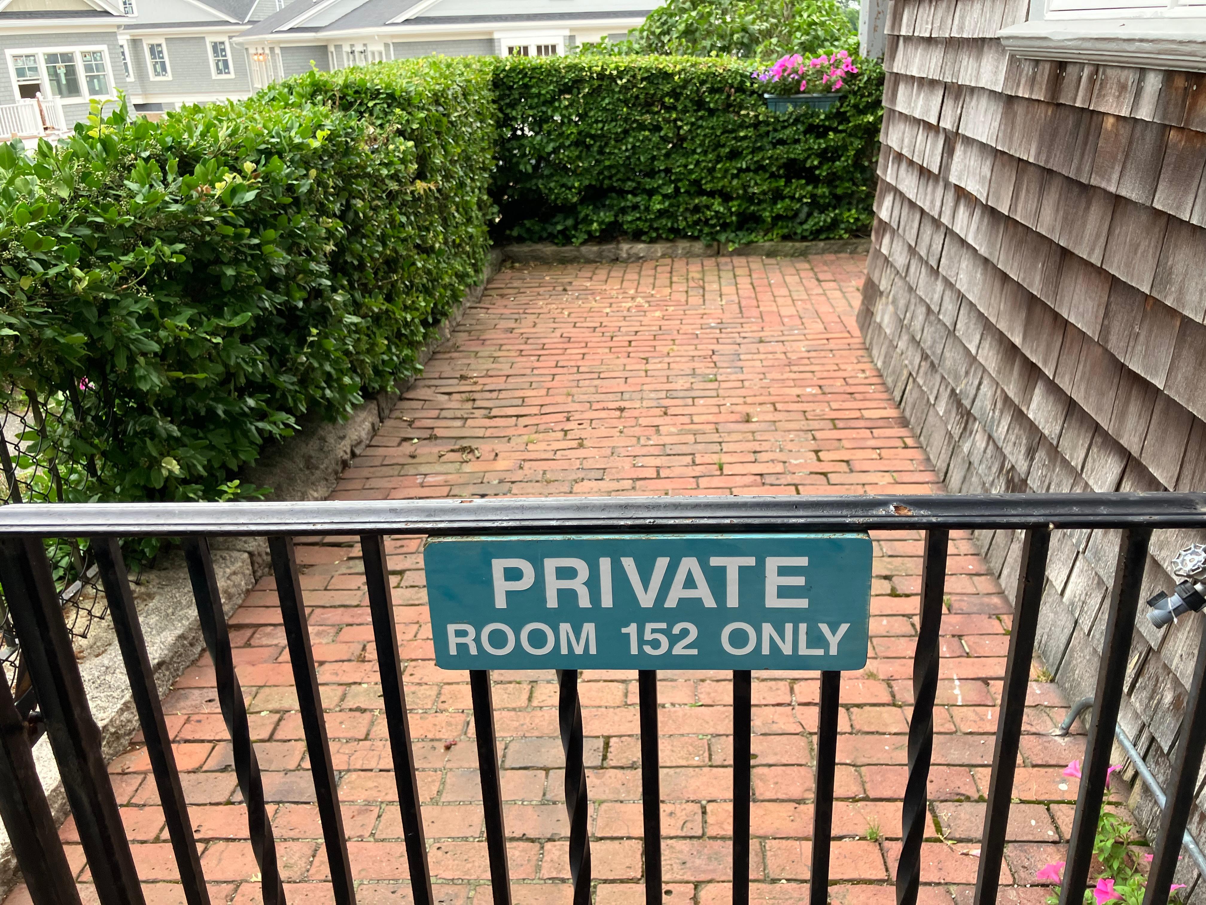 Private entrance