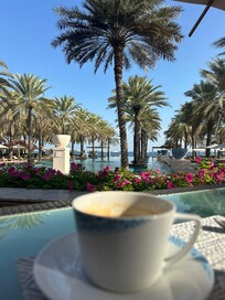 Udsigt fra morgenmads restauranten