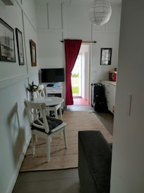 View from bedroom to front door
