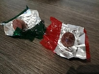 Old, spoiled chocolates