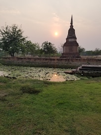 Stupa next to hotel