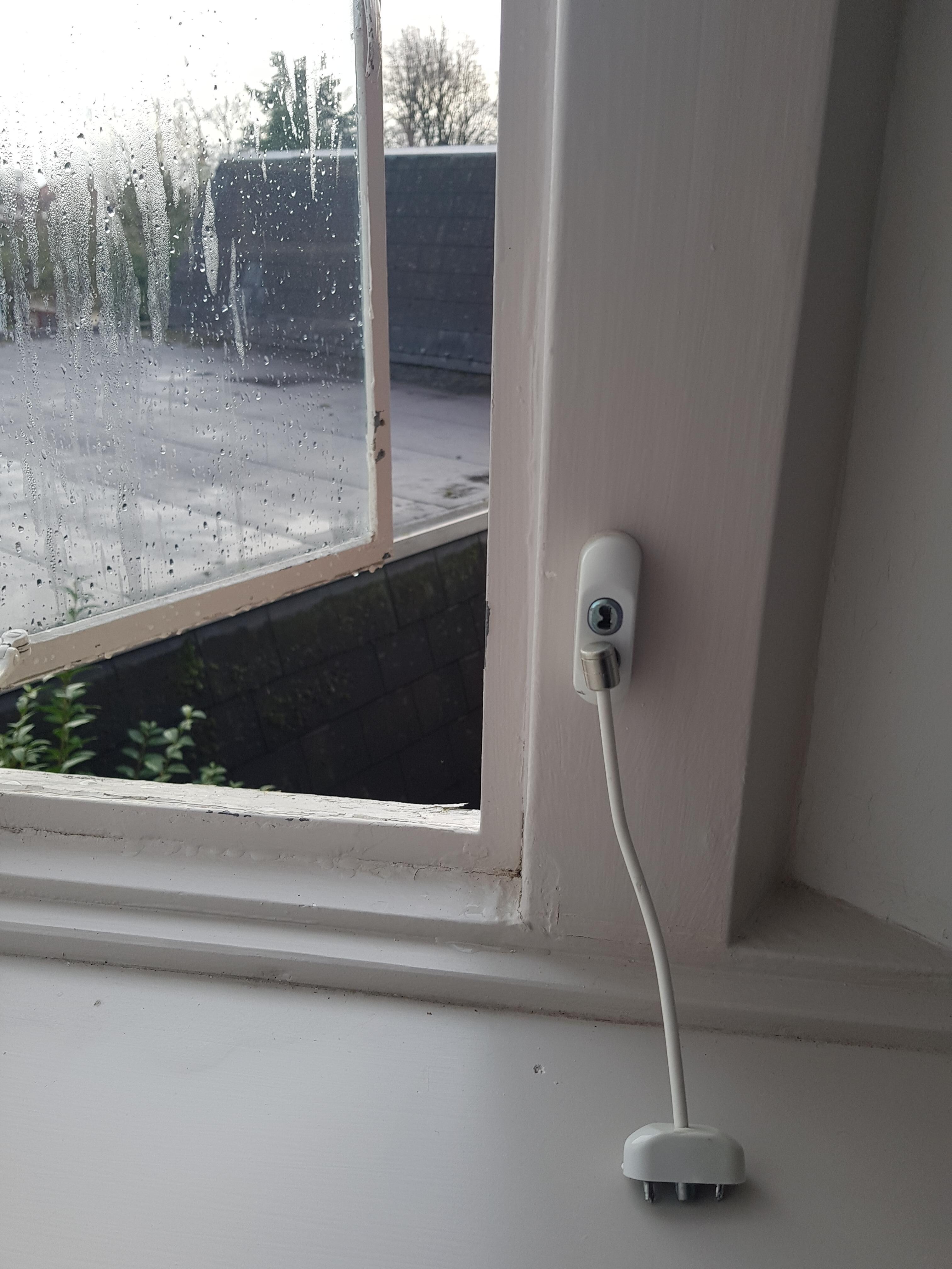 Broken window safety catch