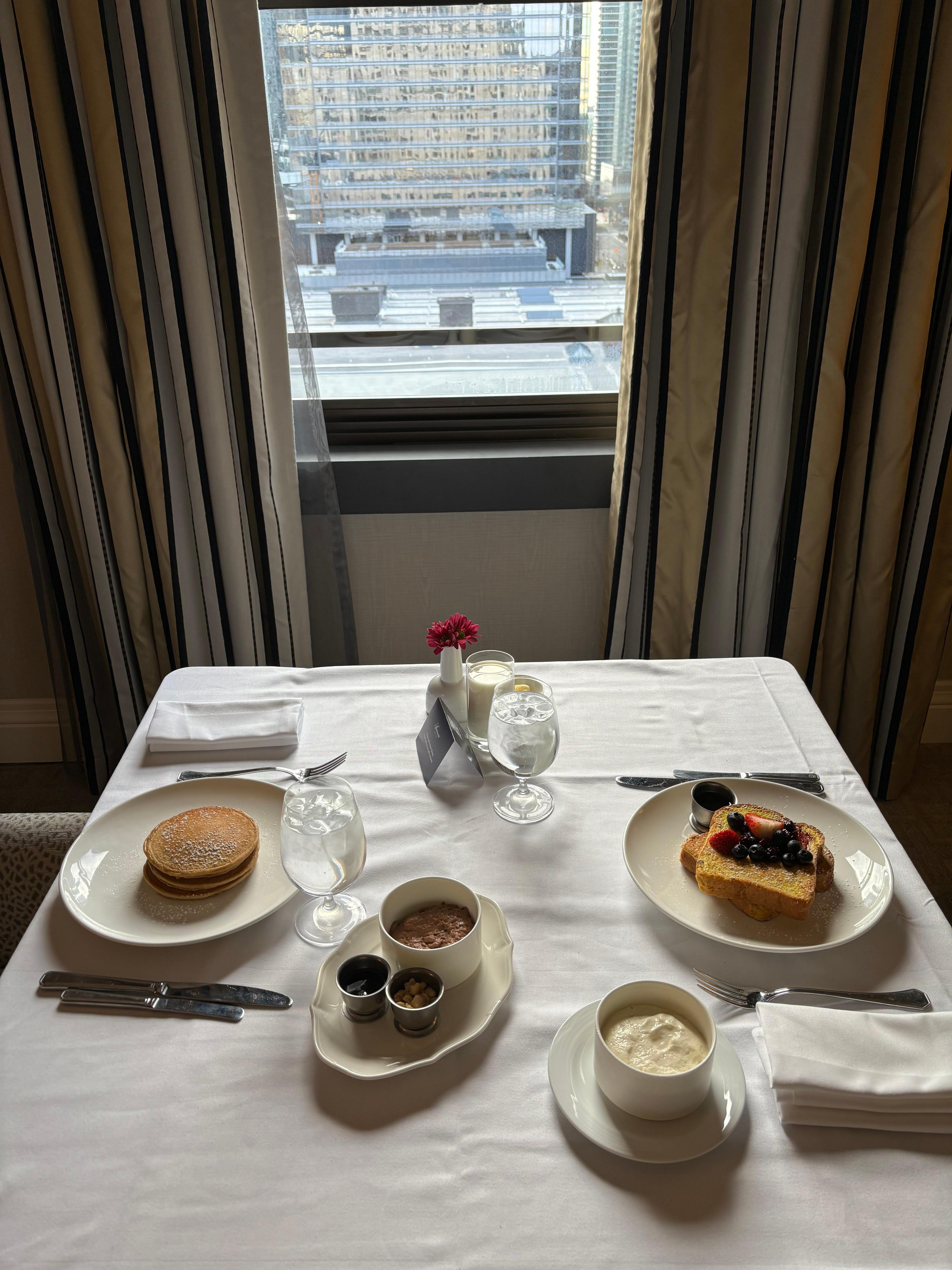 Room service breakfast