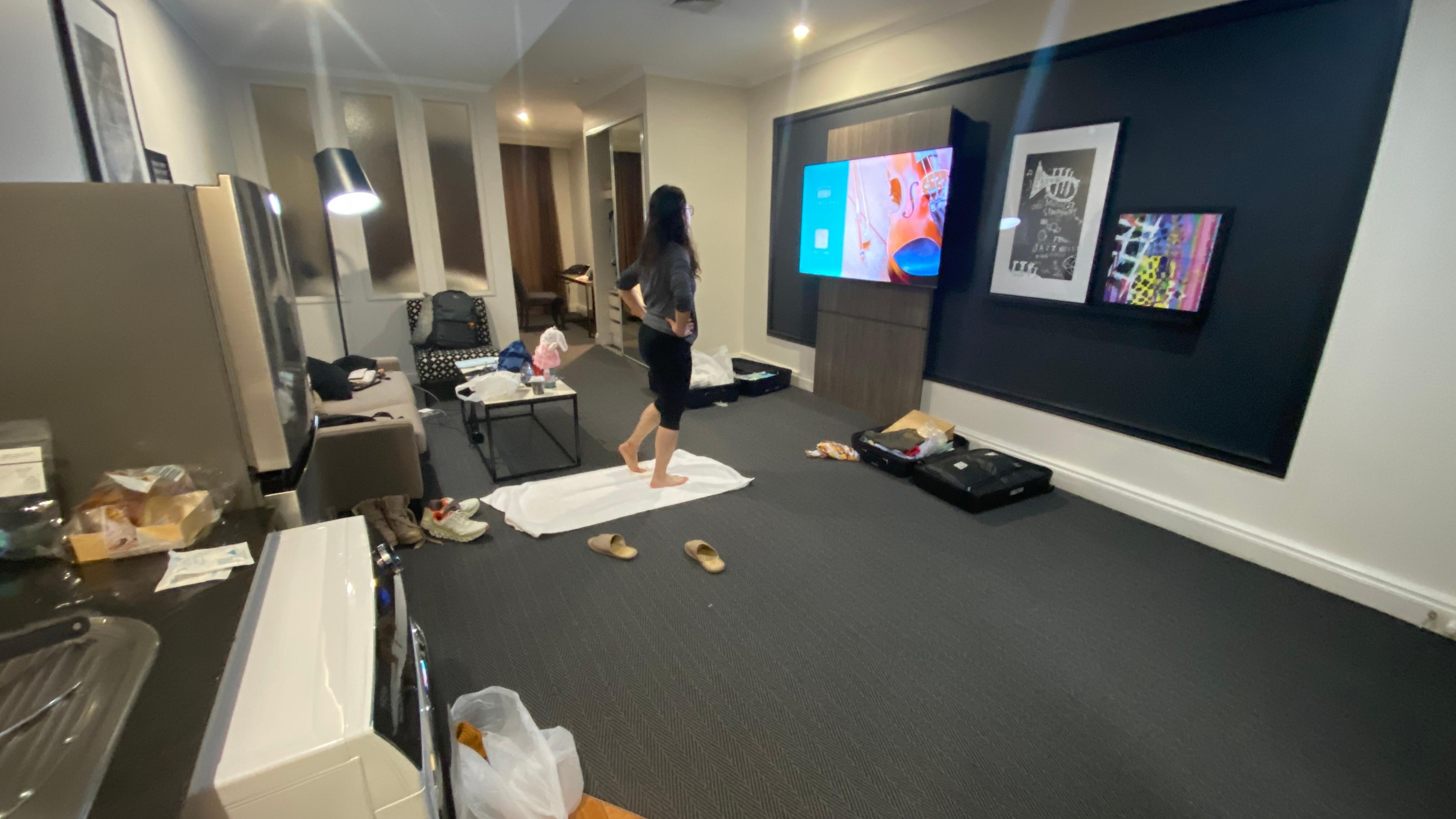 房間大，可以做運動