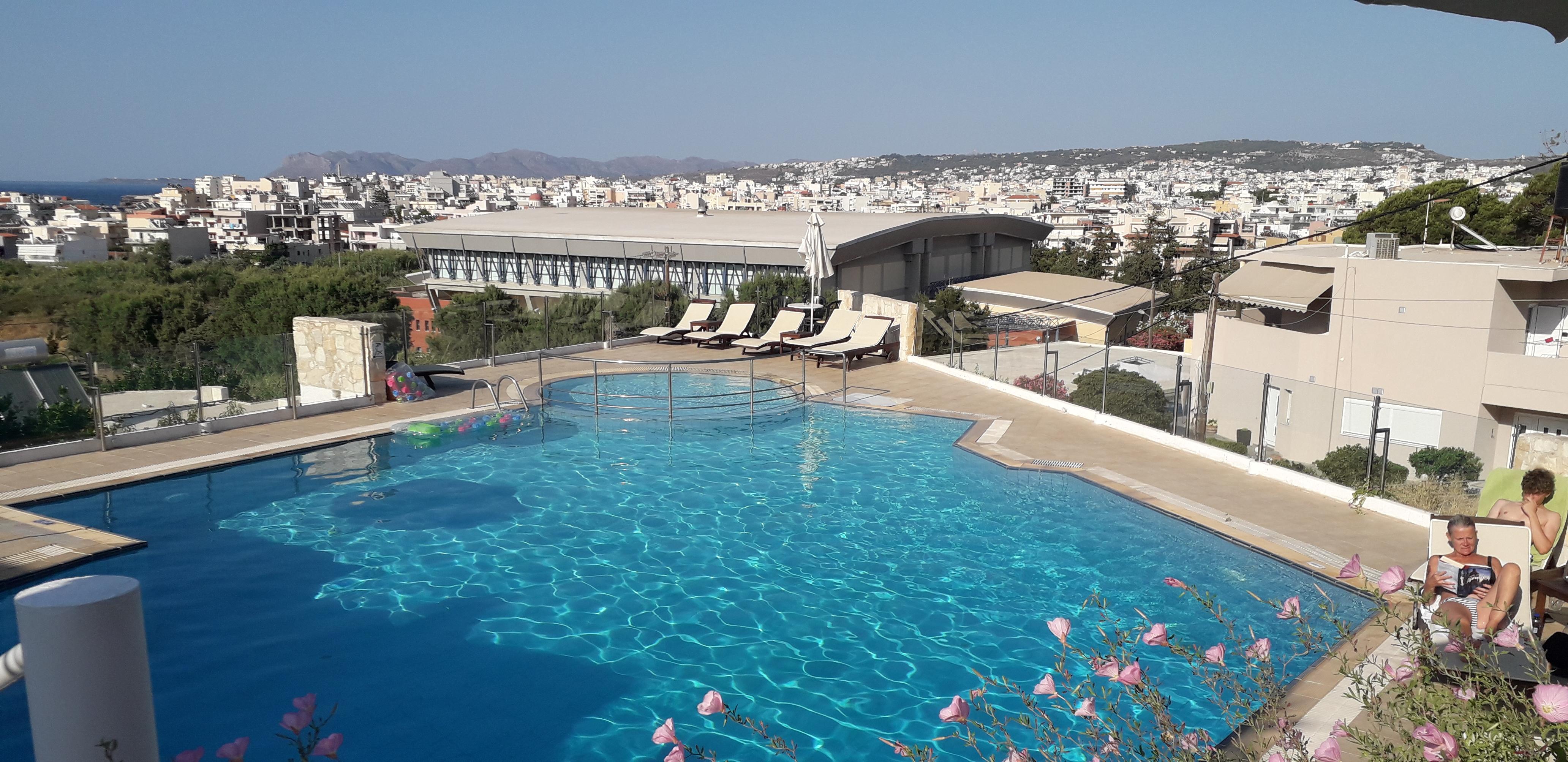 pool and city view