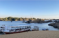 The view from Nubian Beach (a trip that the hotel was able to arrange for us).