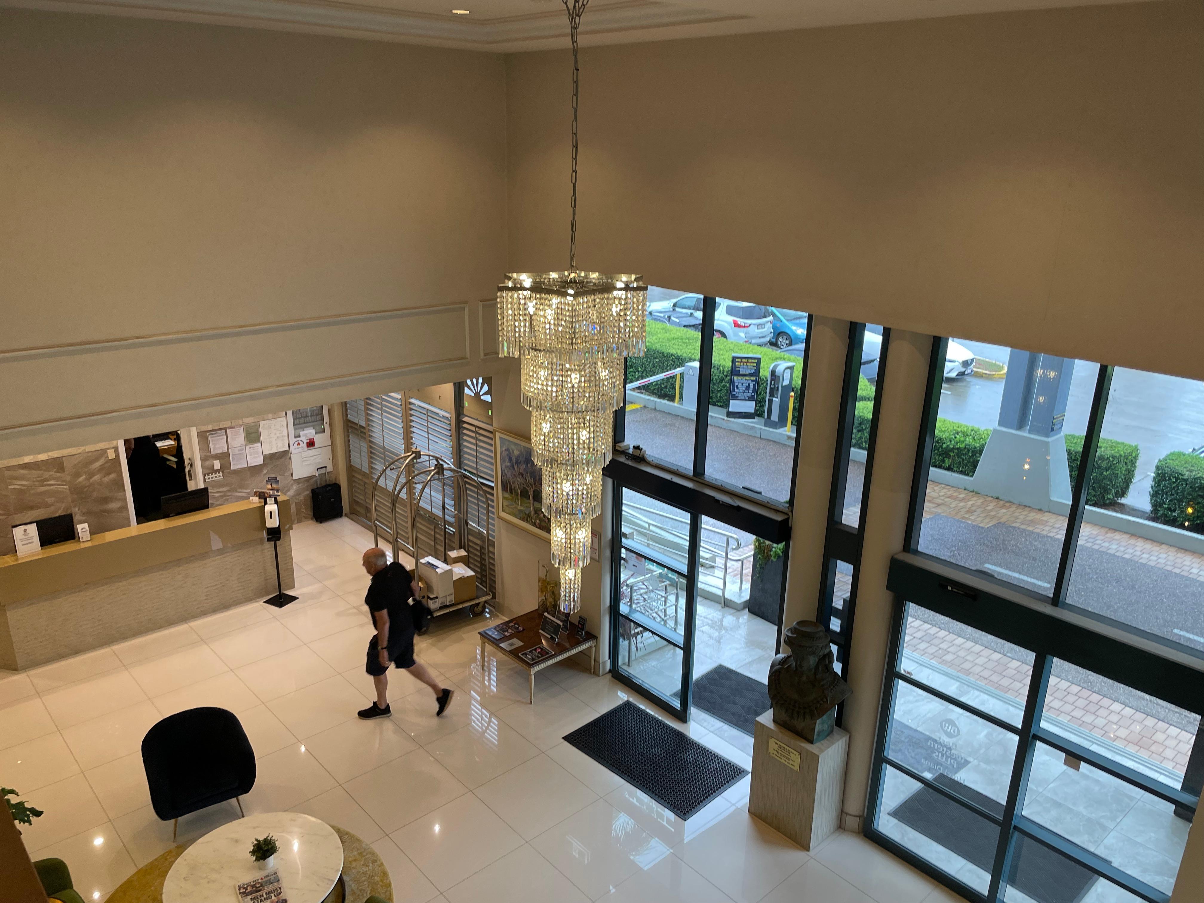 Lobby view from our floor