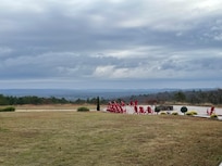 Out the back of the hotel. Not the view from our room (smile)