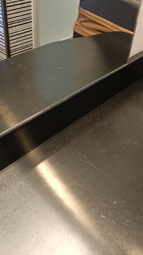 The white spots on the table are dust - this is how the room looked like on day 2 the moment I walked into it after housekeeping went in to clean up the room.