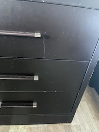 Stains on nightstand