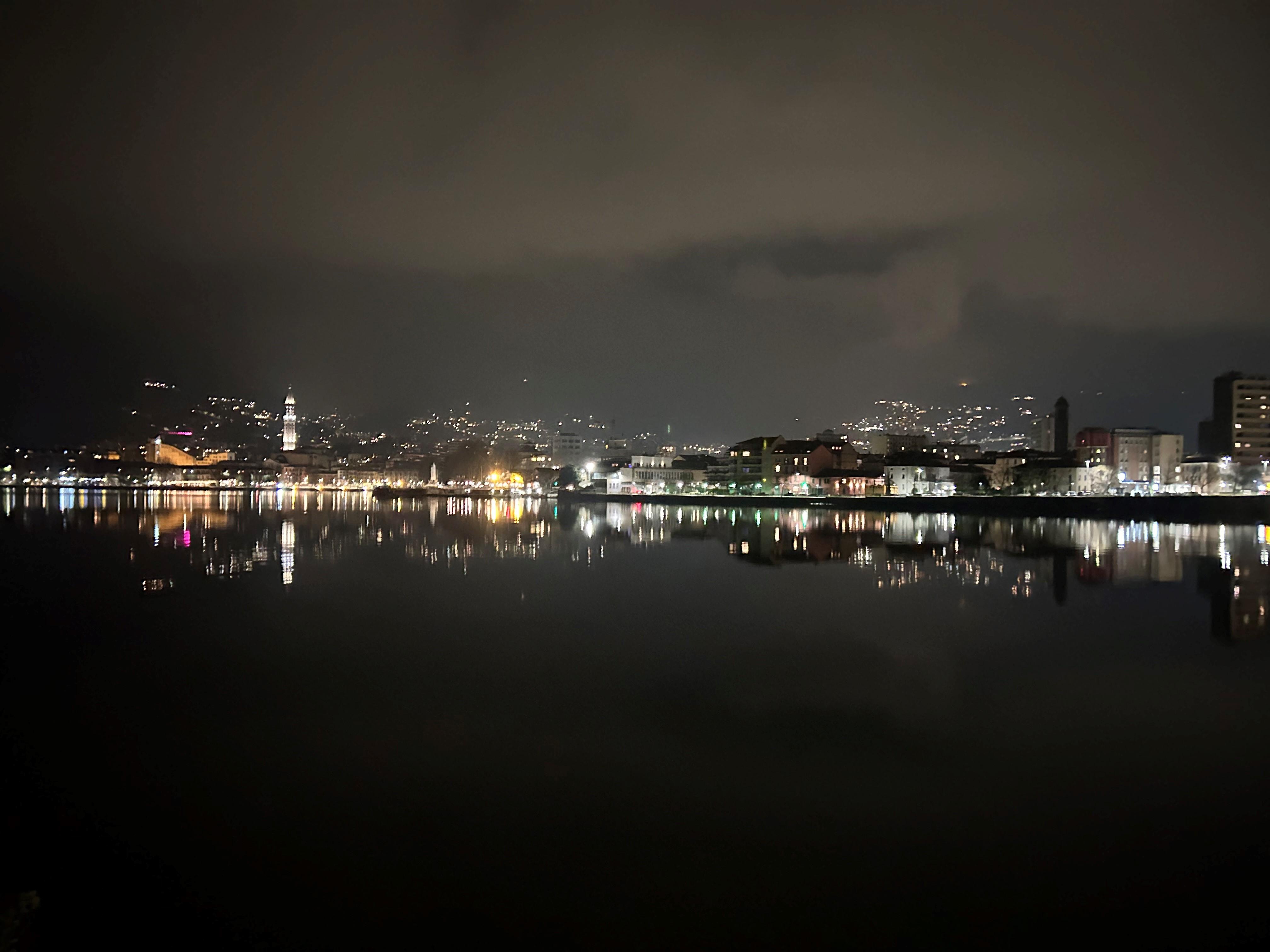 Lecco viewed from the hotel side of the lake. 09-03-24