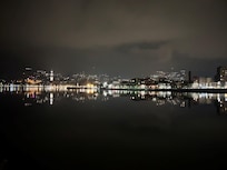 Lecco viewed from the hotel side of the lake. 09-03-24