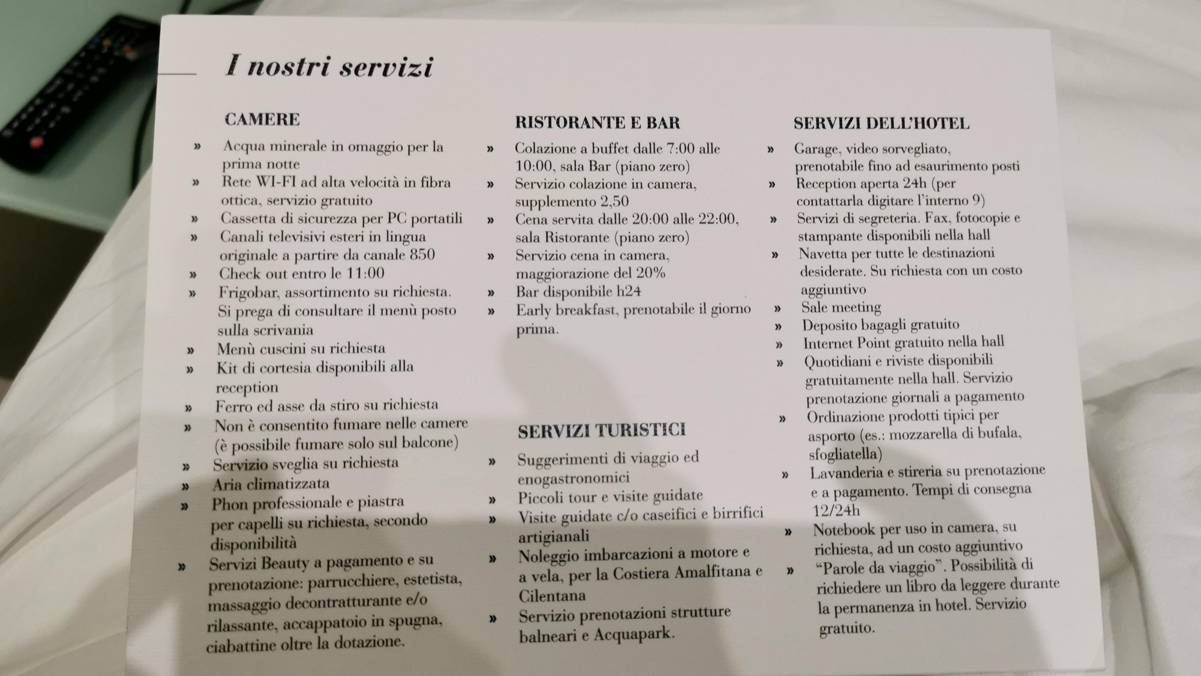 Carta dei servizi