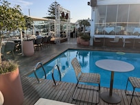 Rooftop pool and bar
