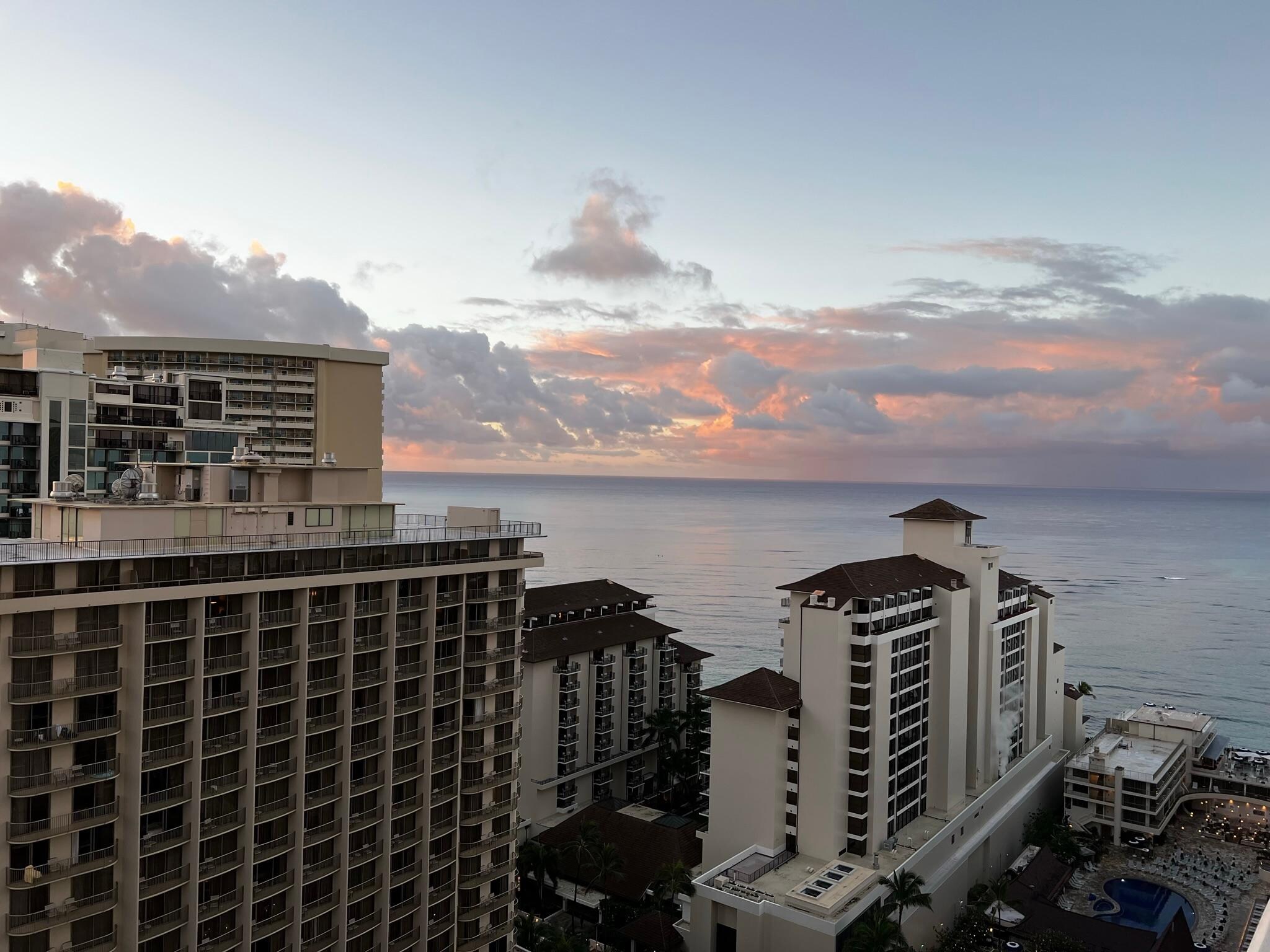 View from our balcony 