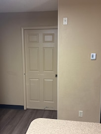 Filthy, scratched walls