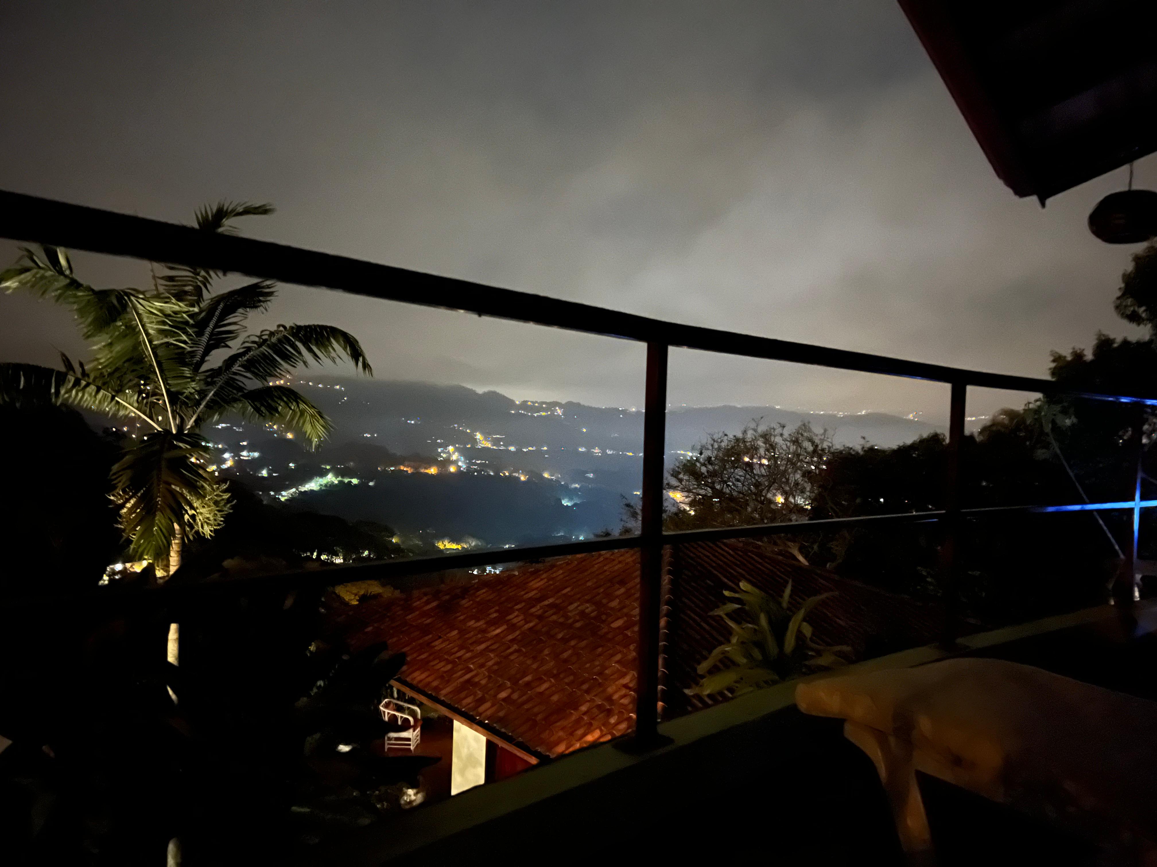 Nighttime view from Bungalow #3