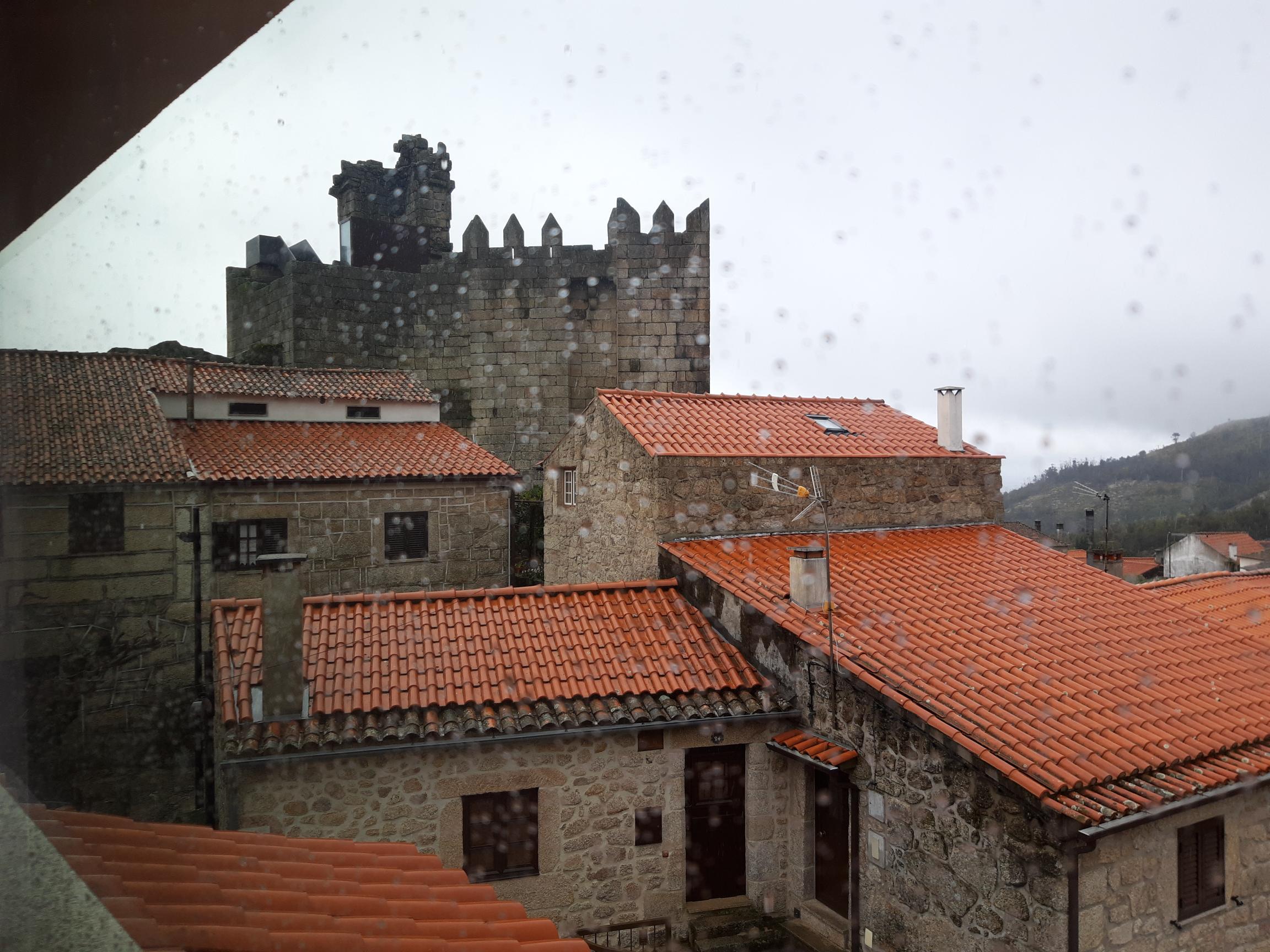 View of castle from bedroom window