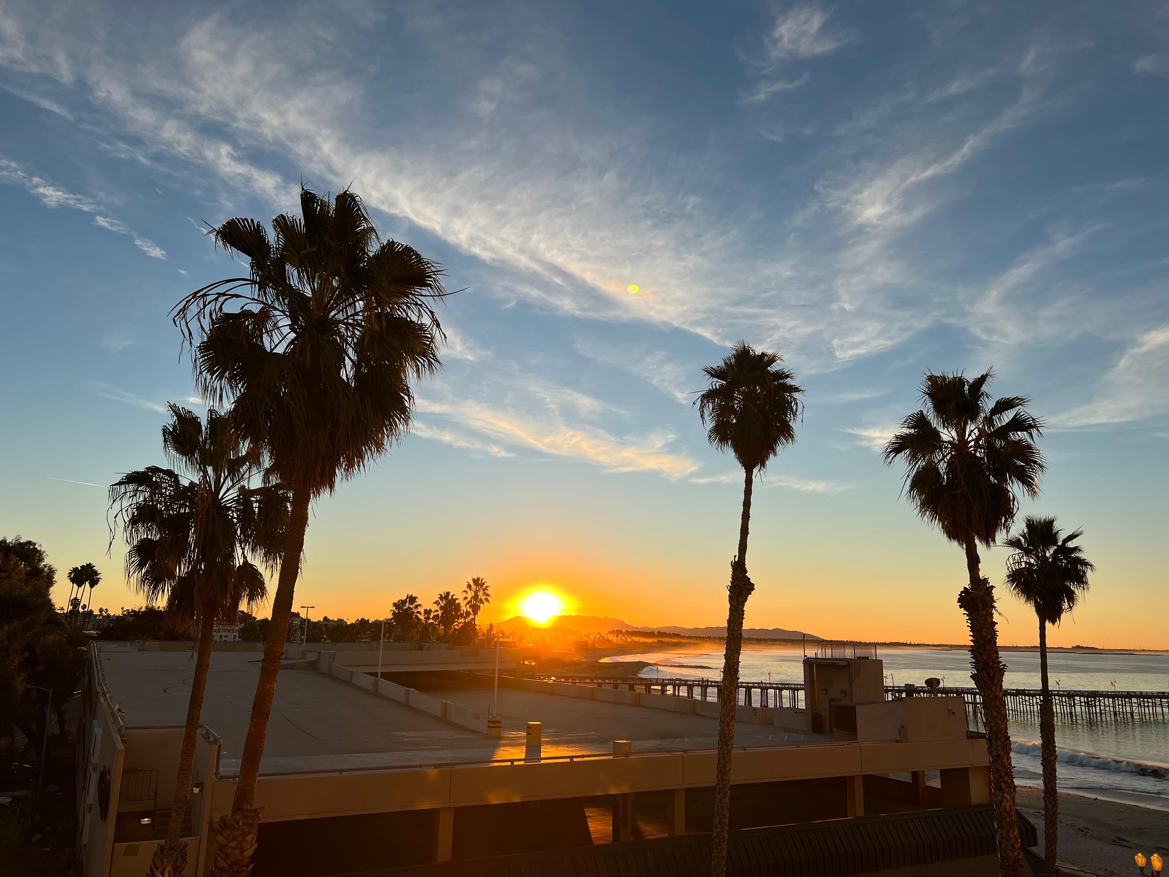 Sunrise viewed from the room