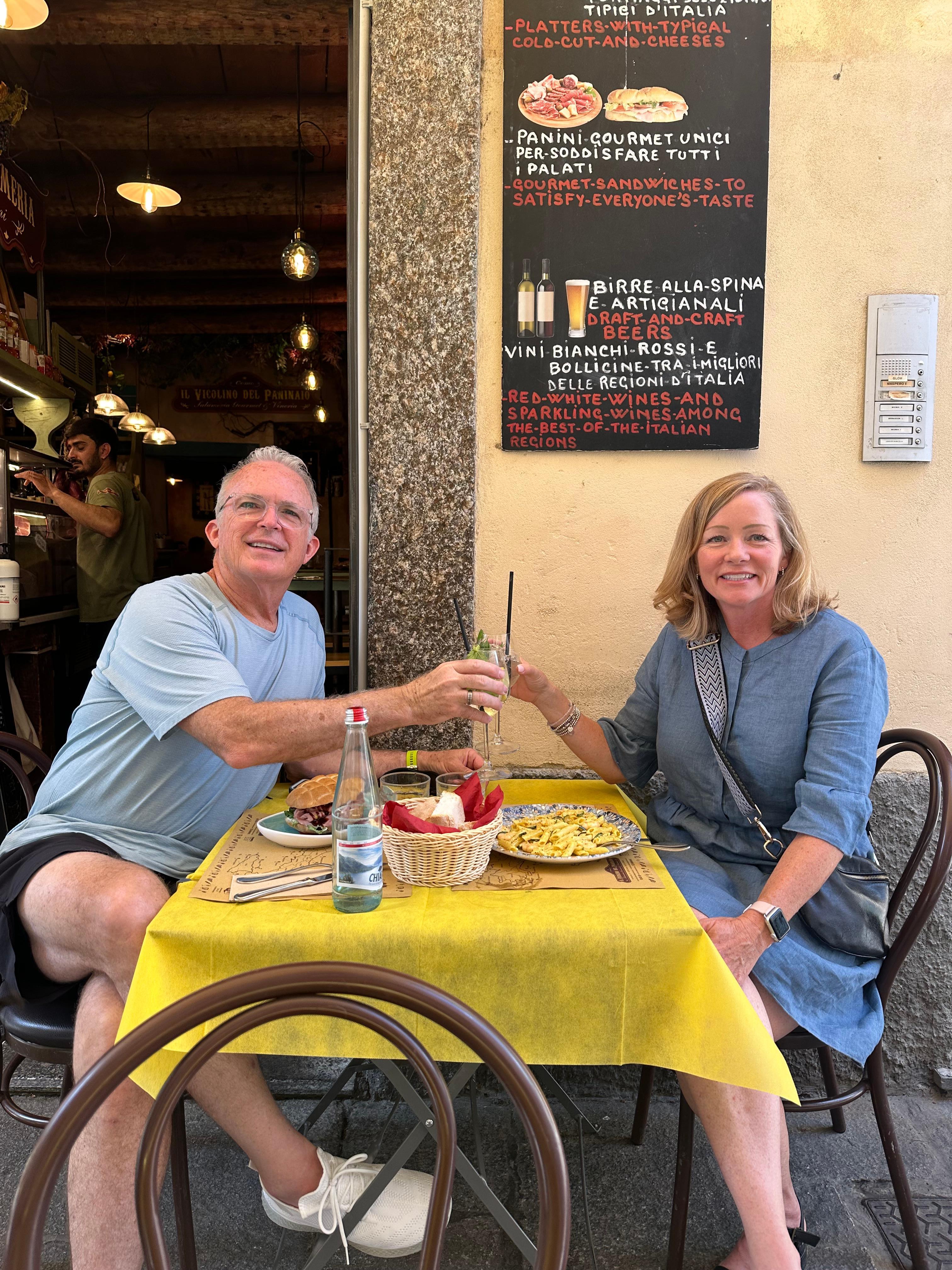 Dinner at the restaurant next door