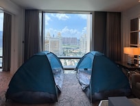 如果家庭旅遊有小朋友可以要帳幕