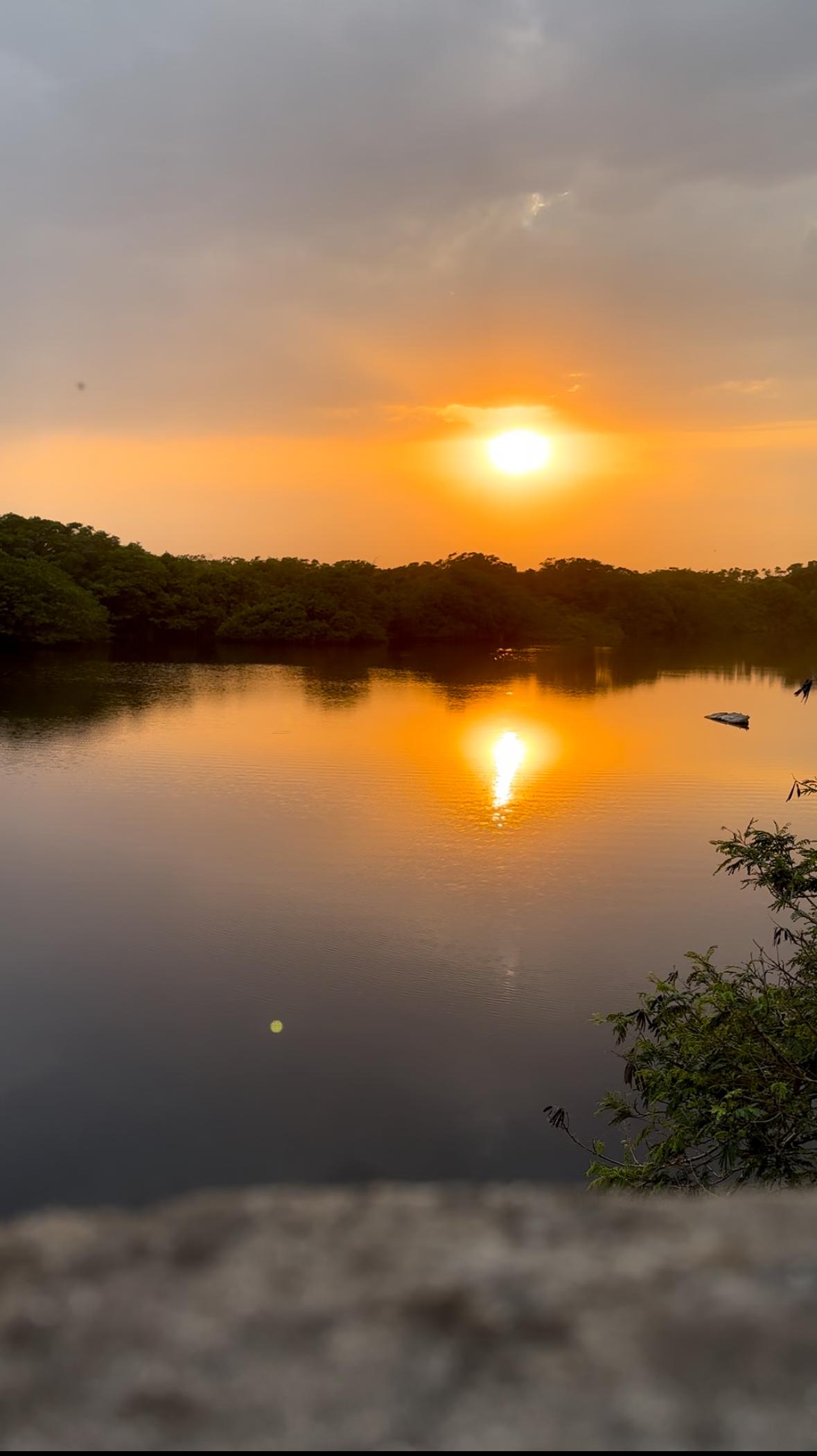 Así el atardecer desde este lugar