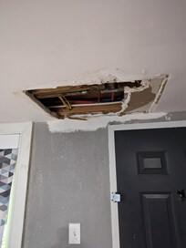 Hole in the ceiling