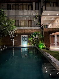 Pool at night