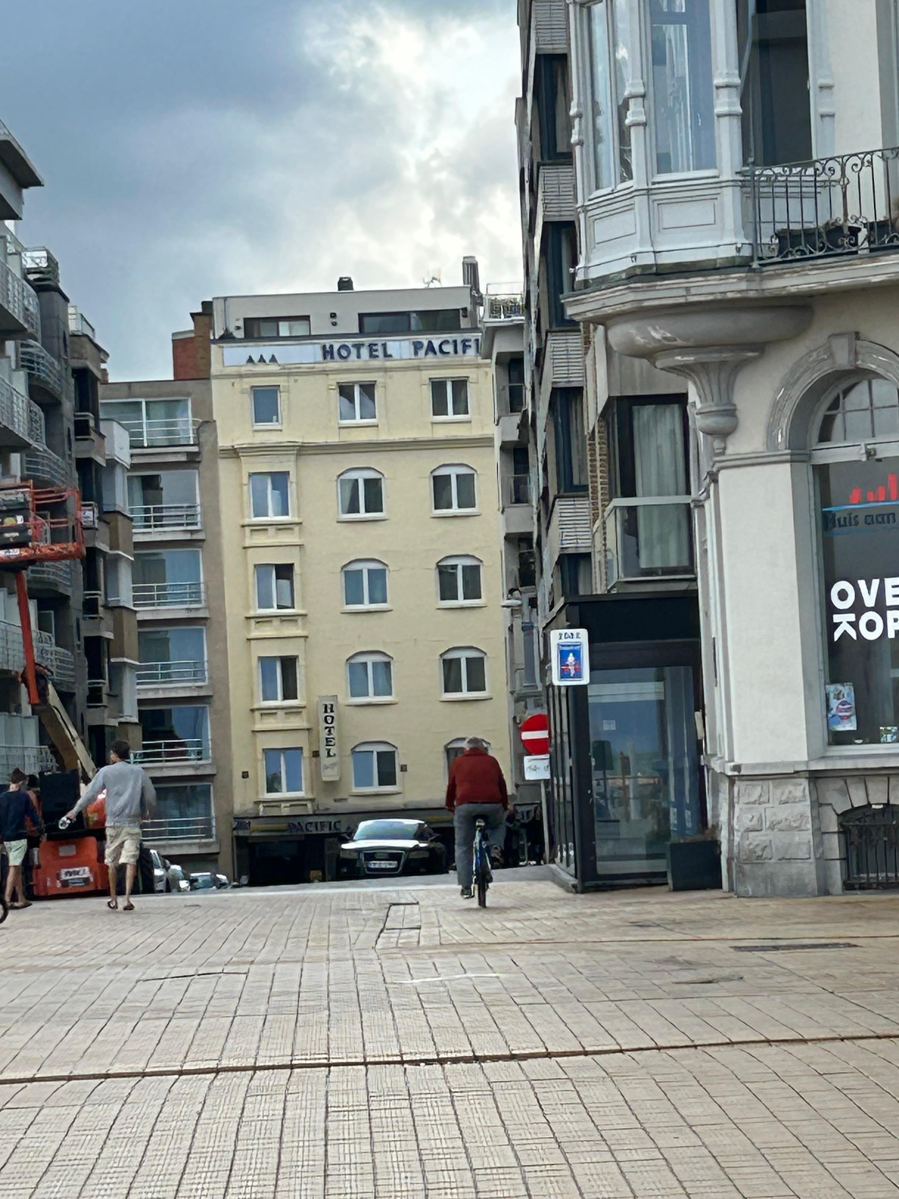 A view of the hotel from the beach