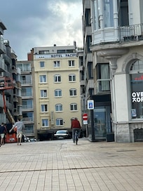 A view of the hotel from the beach