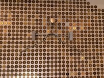 Hanger hanged by the five yen wall