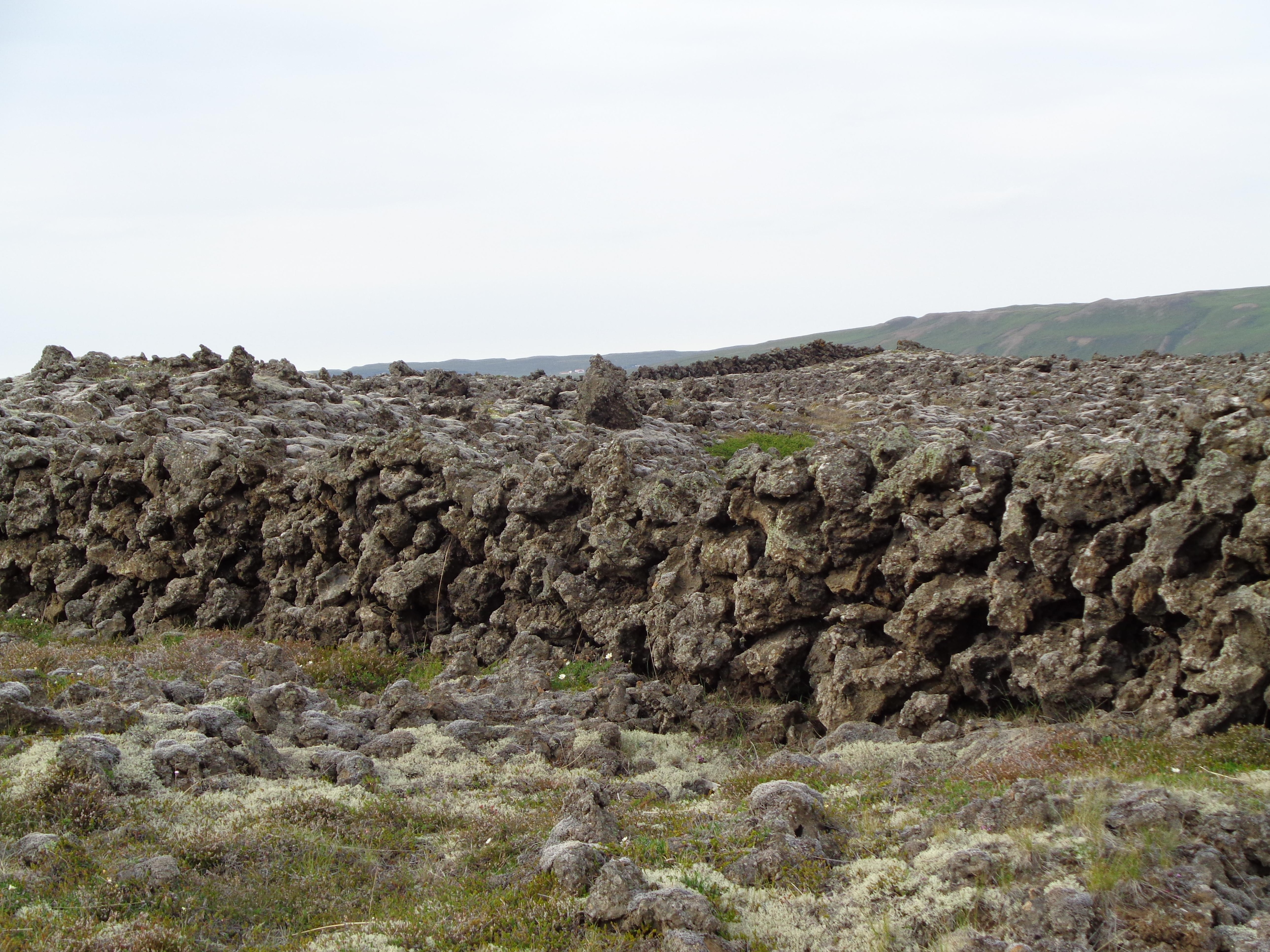 Lava rock wall right at turn off from Road 845 Amazing!