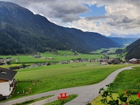 Vista sulla valle di Casies dall'appartemento