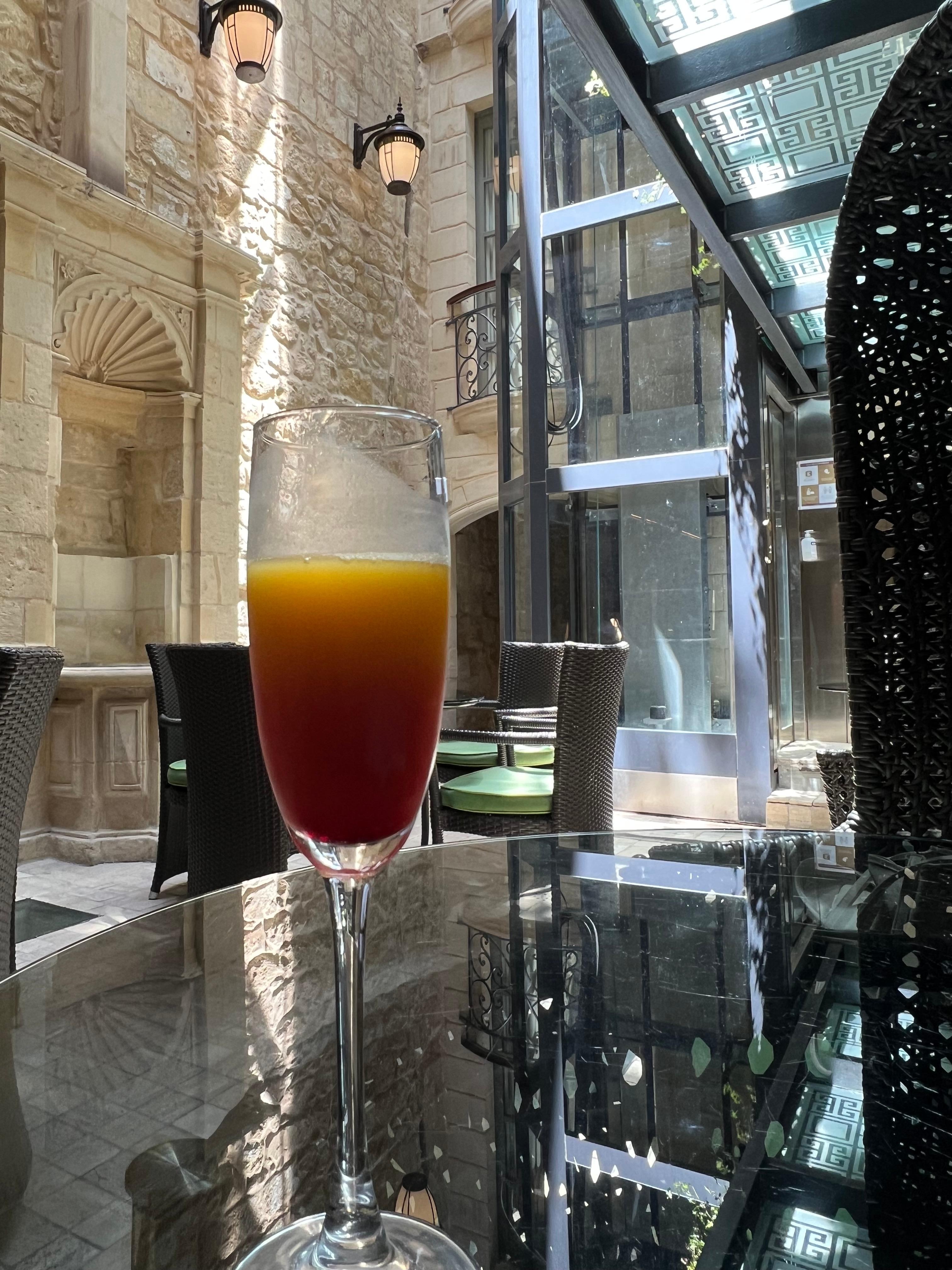 ロビーでウェルカムドリンク🥤