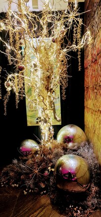 Festive tree in the lobby