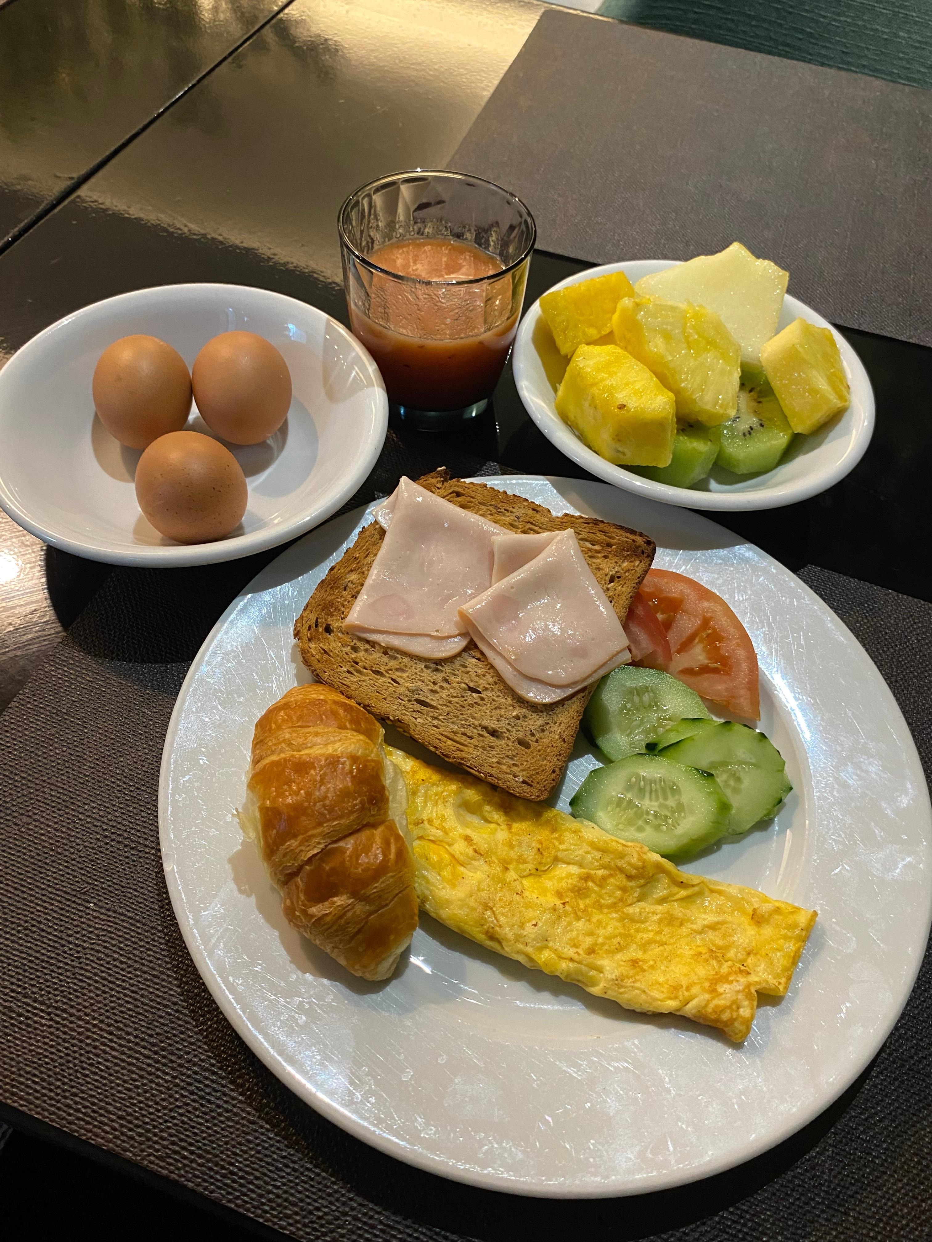 Gostei muito da sala do pequeno-almoço