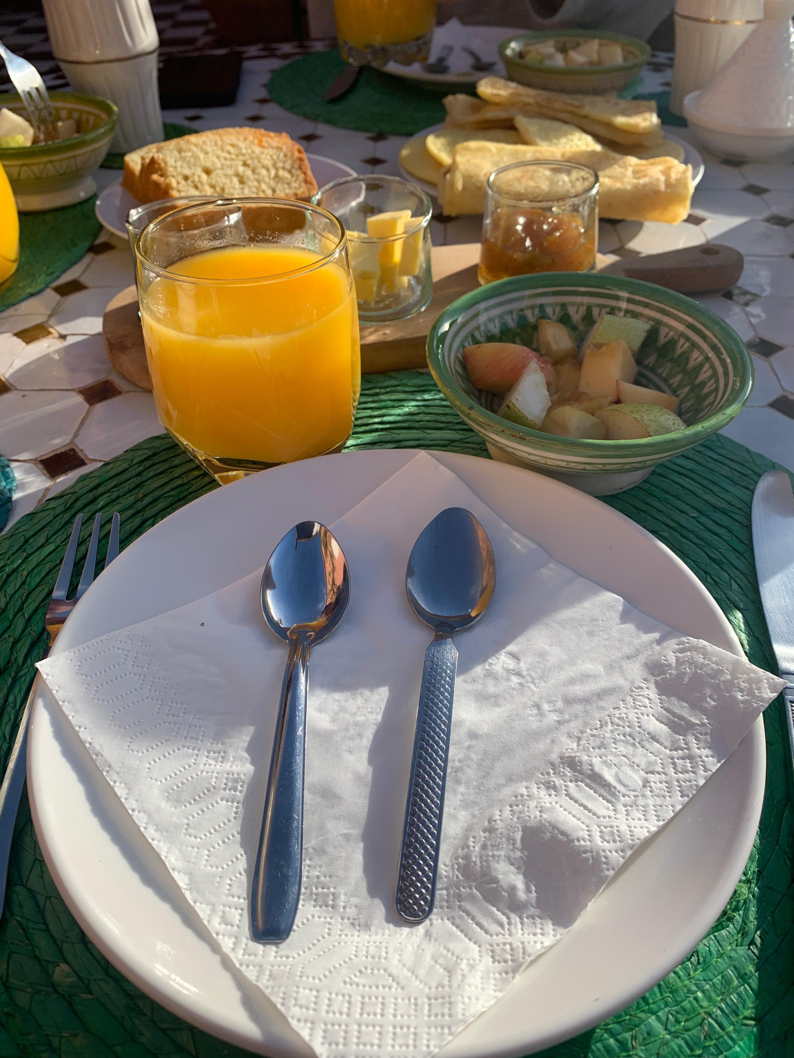 Breakfast on the terrace