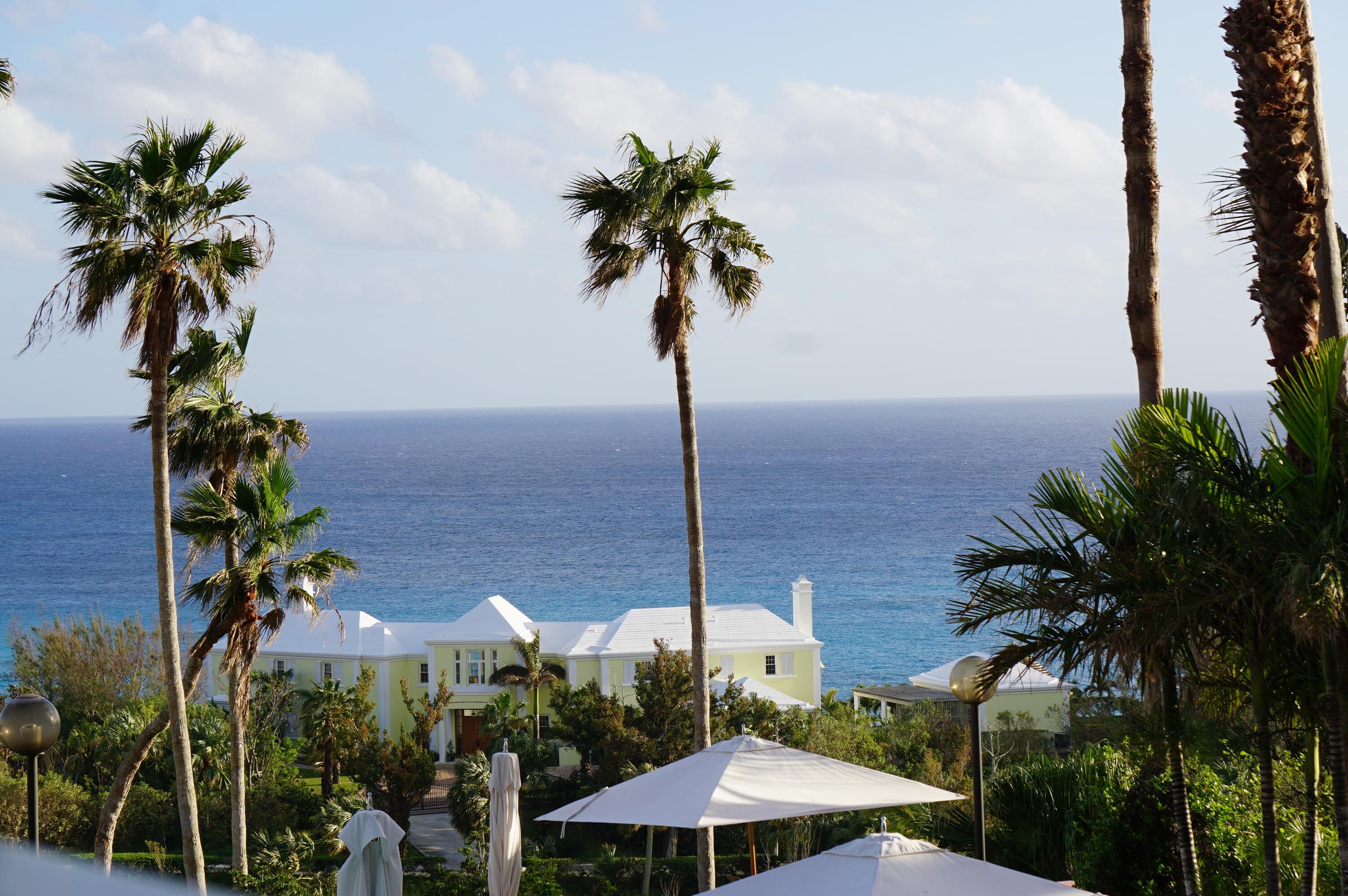 View out over the ocean