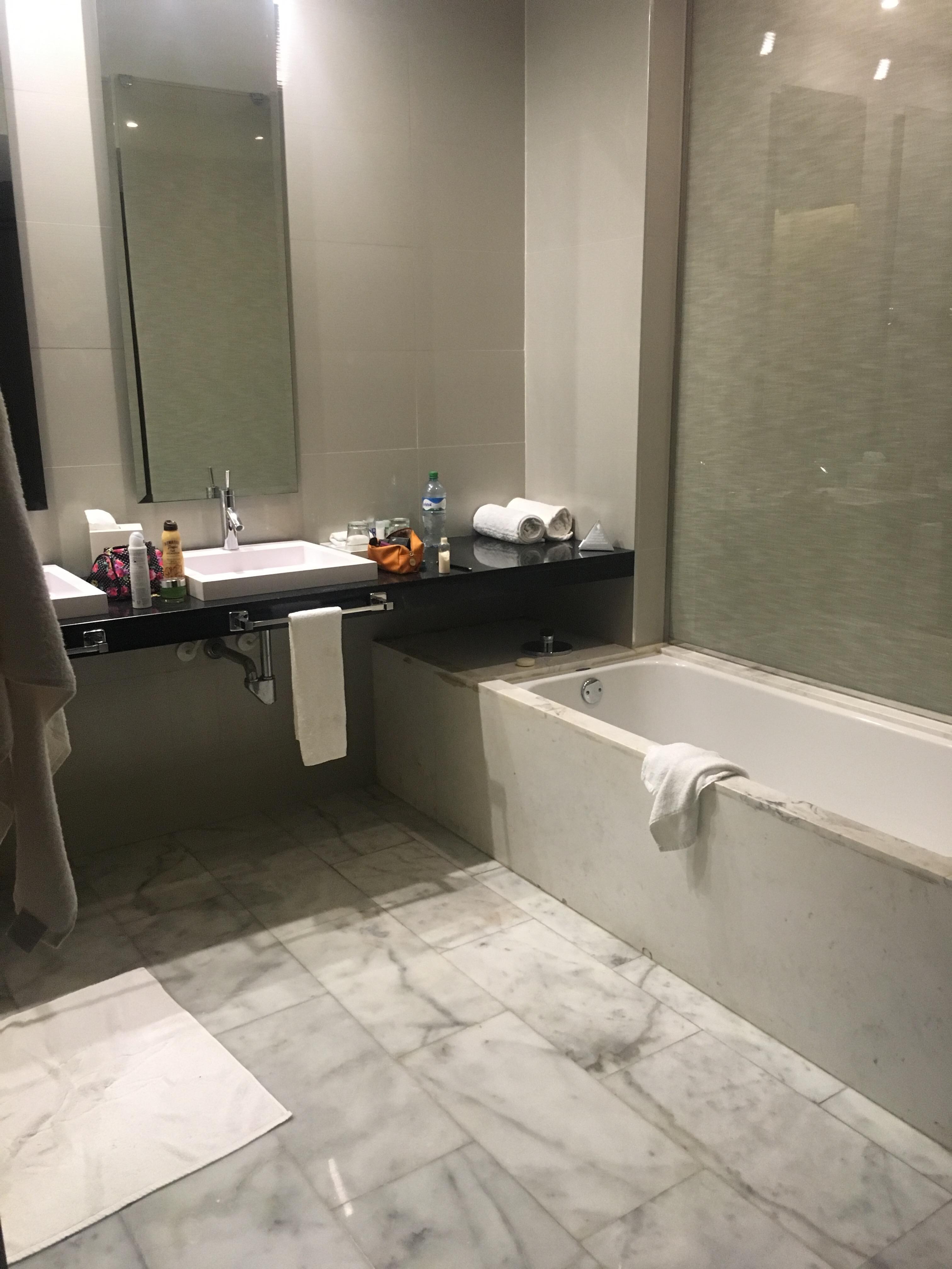 Walk in shower for three