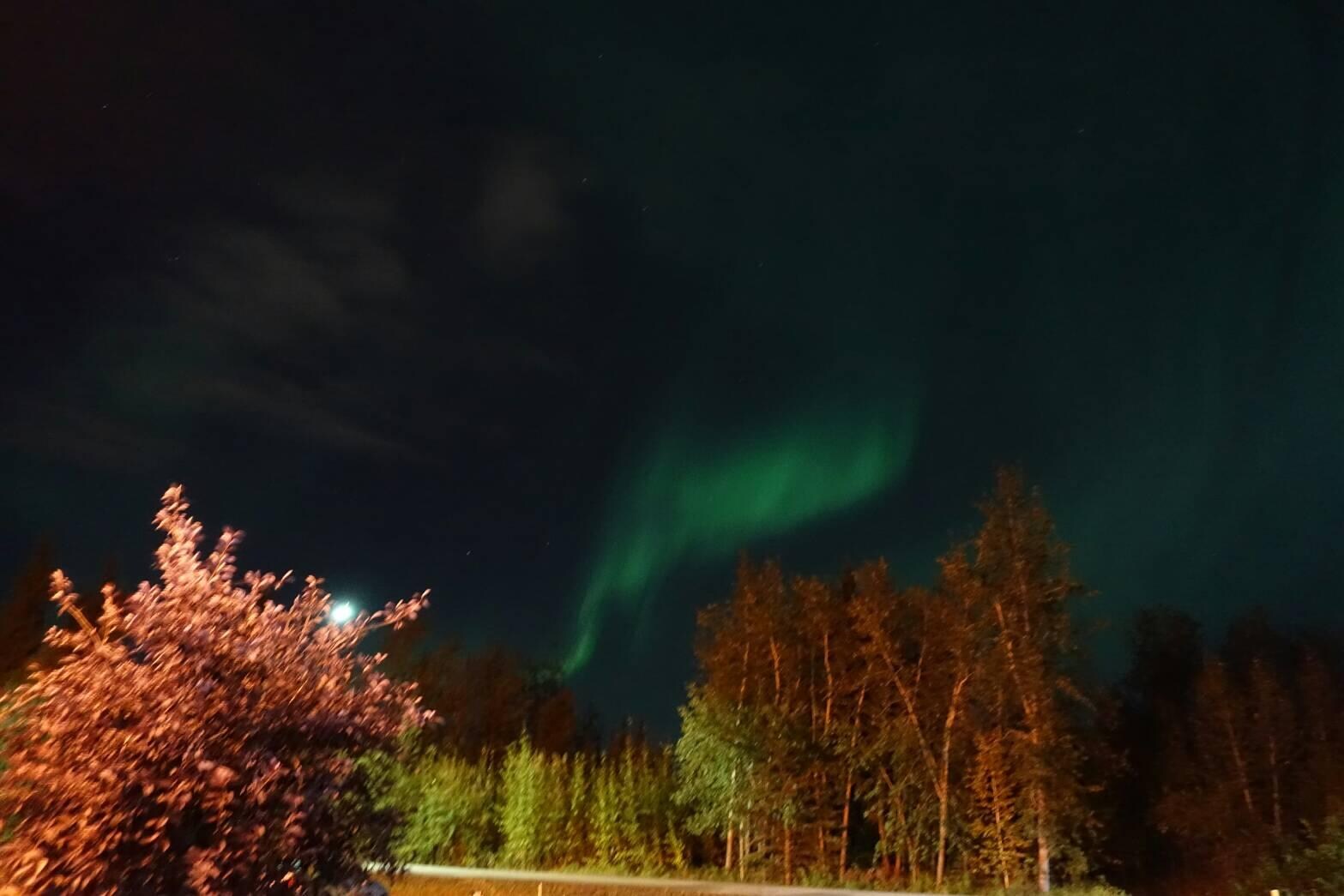 The aurora from this hotel.