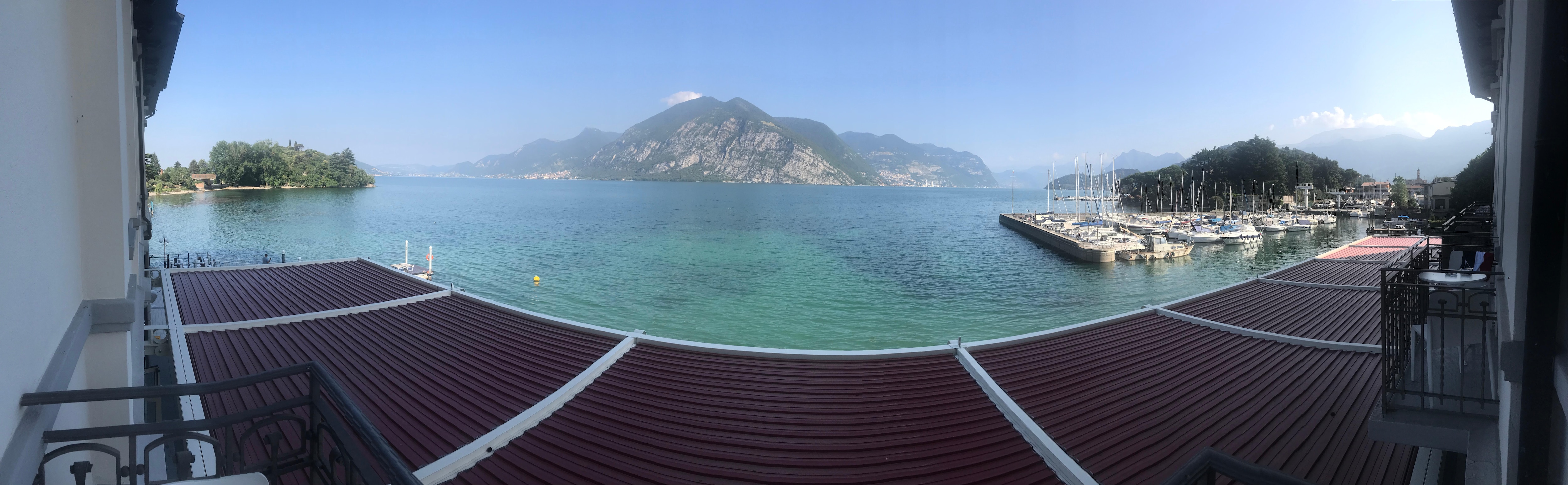 Panoramic view from our balcony