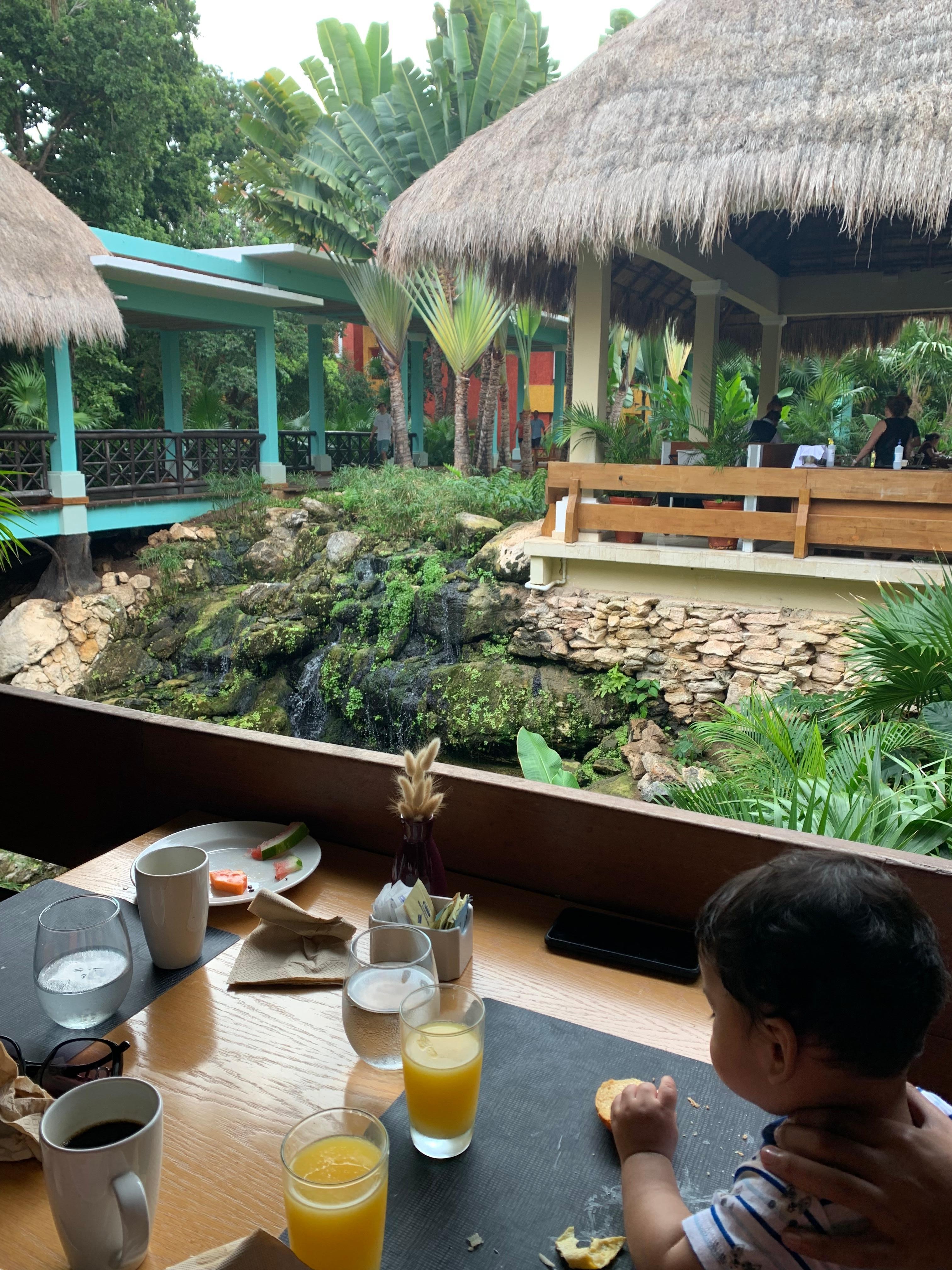 Hermosa vista en el restaurante