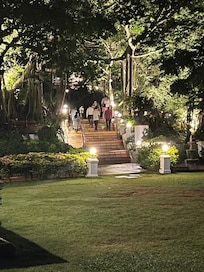 Steps leading to the rooms